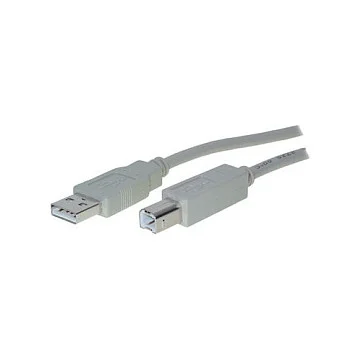 USB 2.0 A > B (ST-ST) 1,8m Adapterkabel Grau