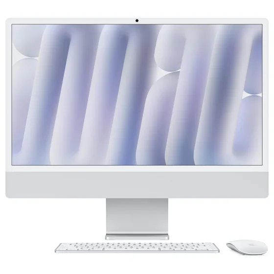 Apple 24-inch iMac with Retina 4.5K display: Apple M4 chip with 10-core CPU and 10-core GPU, 16GB, 256GB SSD - Silver