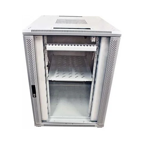 ALLNET Netzwerkschrank 19" 42HE B800/T1200mm Glastür Lichtgrau SNB-Serie