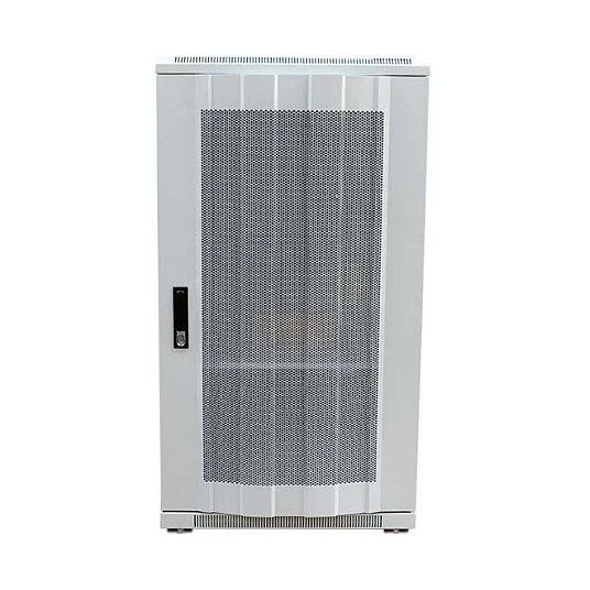 ALLNET Netzwerkschrank 19" 42HE B600/T1200mm perforierte Blechtüren Lichtgrau SNB-Serie