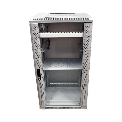 ALLNET Netzwerkschrank 19" 42HE B600/T1200mm Glastür Lichtgrau SNB-Serie
