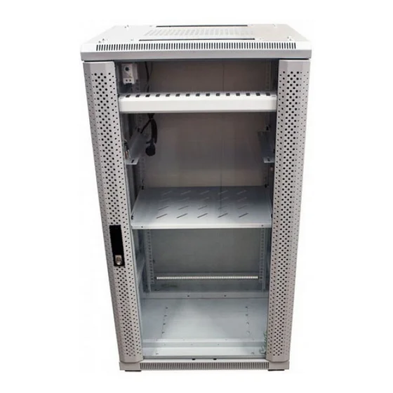 ALLNET Netzwerkschrank 19" 42HE B600/T1000mm Glastür Lichtgrau SNB-Serie