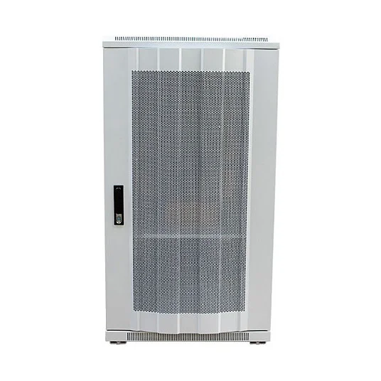 ALLNET Netzwerkschrank 19" 32HE B600/T1000mm perforierte Blechtüren Lichtgrau SNB-Serie