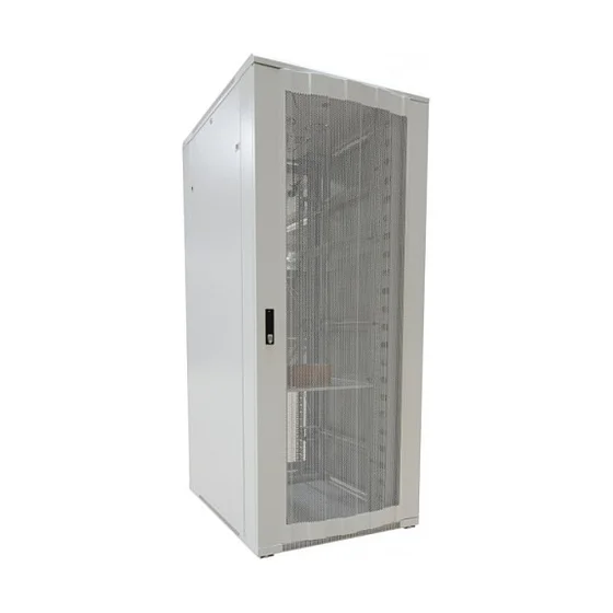 ALLNET Netzwerkschrank 19" 32HE B800/T1000mm perforierte Blechtüren Lichtgrau SNB-Serie