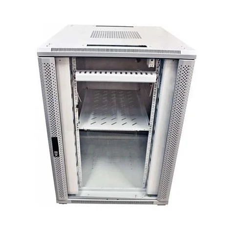 ALLNET Netzwerkschrank 19" 22HE B800/T1200mm Glastür Lichtgrau SNB-Serie