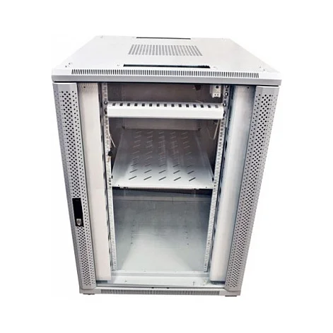 ALLNET Netzwerkschrank 19" 32HE B800/T 800mm Glastür Lichtgrau SNB-Serie