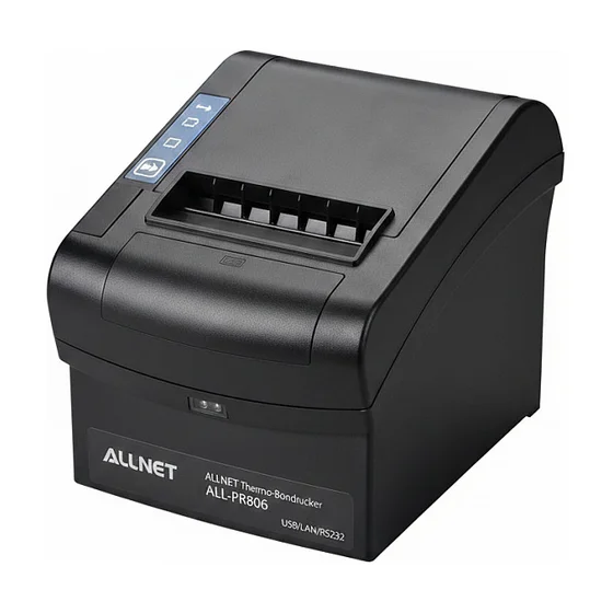 ALLNET Kasse ALLNET Thermo-Bondrucker / Kassendrucker ALL-PR806. USB/LAN/RS232. schwarz