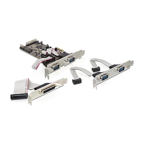 seriell PCIe 4x+1x parallel DeLock