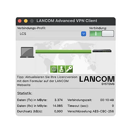 LANCOM Upgrade Advanced VPN Client (Mac, 10 Benutzer) - ESD