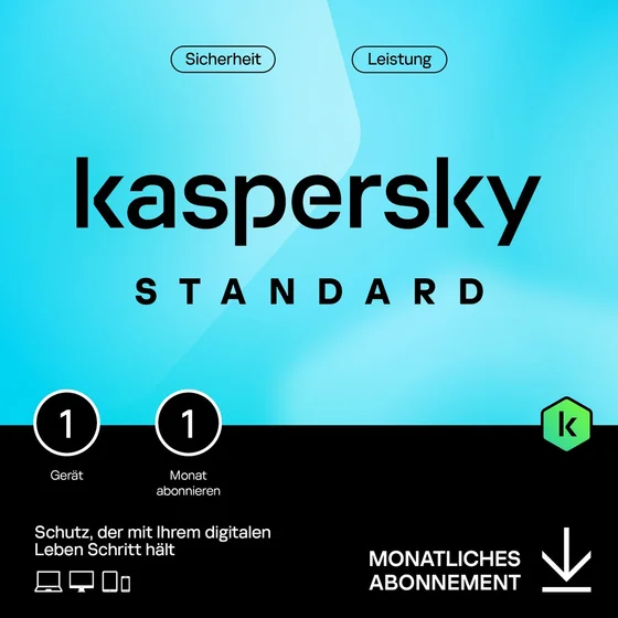 Kaspersky Standard - 1 Device, 1 Month - Subscription (ABO) - ESD-Download